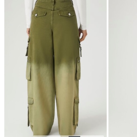 Forever 21 Gradient Wide-Leg Cargo Jeans size 24 - Picture 4 of 4